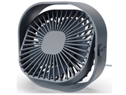 Mini ventilador de escritorio USB, 3 velocidades, portátil, con alimentación USB, para el hogar, Yizhood (gris)