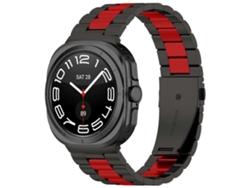 Pulsera de acero inoxidable con tres cuentas y herramienta para quitarla, compatible con Samsung Galaxy Watch 8 de 40/44 mm.
