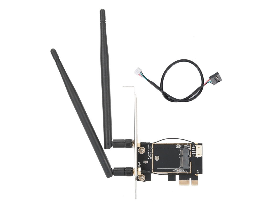 Adaptador De Placa De Rede Sem Fio Pcie1x Para Ngff Ekey Com Antena 5db Bluetooth Txb001 Para Laptop