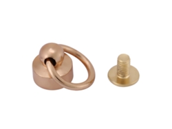 20 Remaches Para Manualidades, Bolsos De Cuero, Carteras Y Fundas Para Teléfonos Móviles, Color Dorado, 8 Mm.