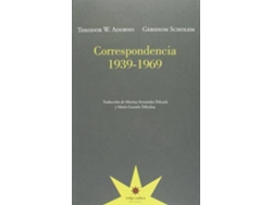 Libro Correspondencia 1939-1969 de Theodor Adorno (Español)