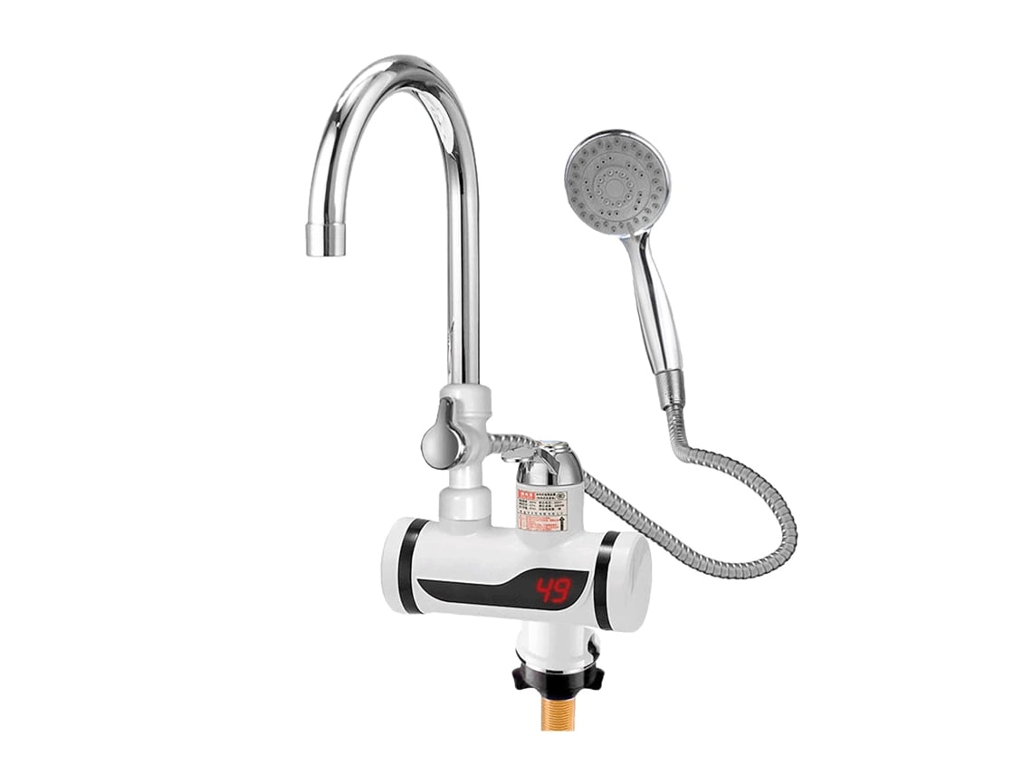 Grifo Con Calentador De Agua De 220V, Calentador De Agua Instantáneo Sin Tanque, Cocina, Baño, Con Pantalla Digital Led CHRUI
