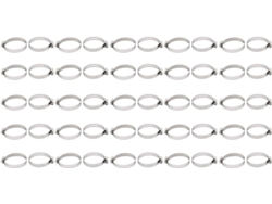 50 piezas de abrazaderas de manguera de acero con banda de sujeción de 40 x 64 mm y ancho de 12 mm CHABERLU