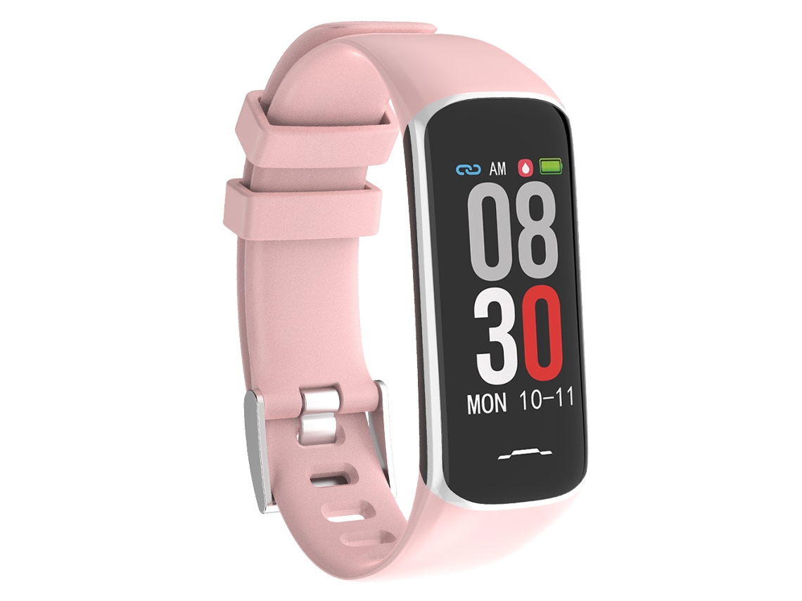 Pulsera Electrónica Inteligente: Monitor De Ritmo Cardíaco/presión Arterial, Pulsera De Recolección De Datos Deportivos (rosa)