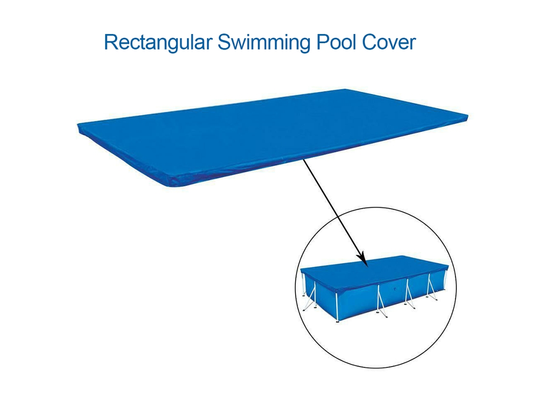 Tapa Rectangular Para Piscina De Pe Resistente Al Agua, Anti-polvo Y Fácil De Instalar