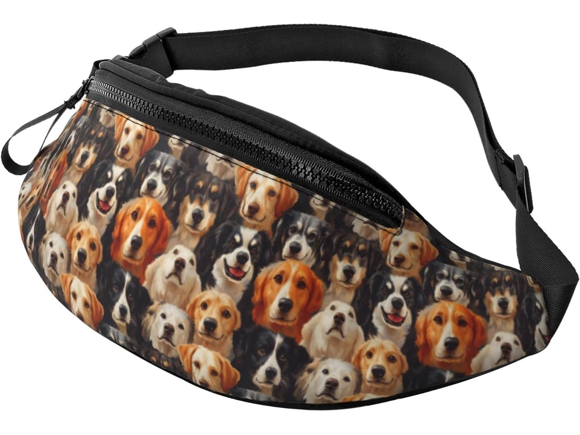 Riñonera Poliéster Para Hombre Diseño Estampado Vacaciones