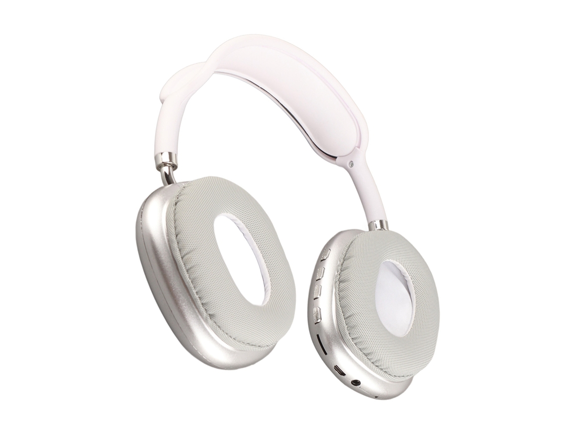 Auriculares Inalámbricos Bluetooth Con Cancelación De Ruido, Sonido Nítido, Graves Potentes, Color Blanco, Para Pc.