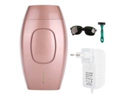 Depilador a laser IPL indolor para o corpo e áreas íntimas, modelo rosa, lançado em 2026.