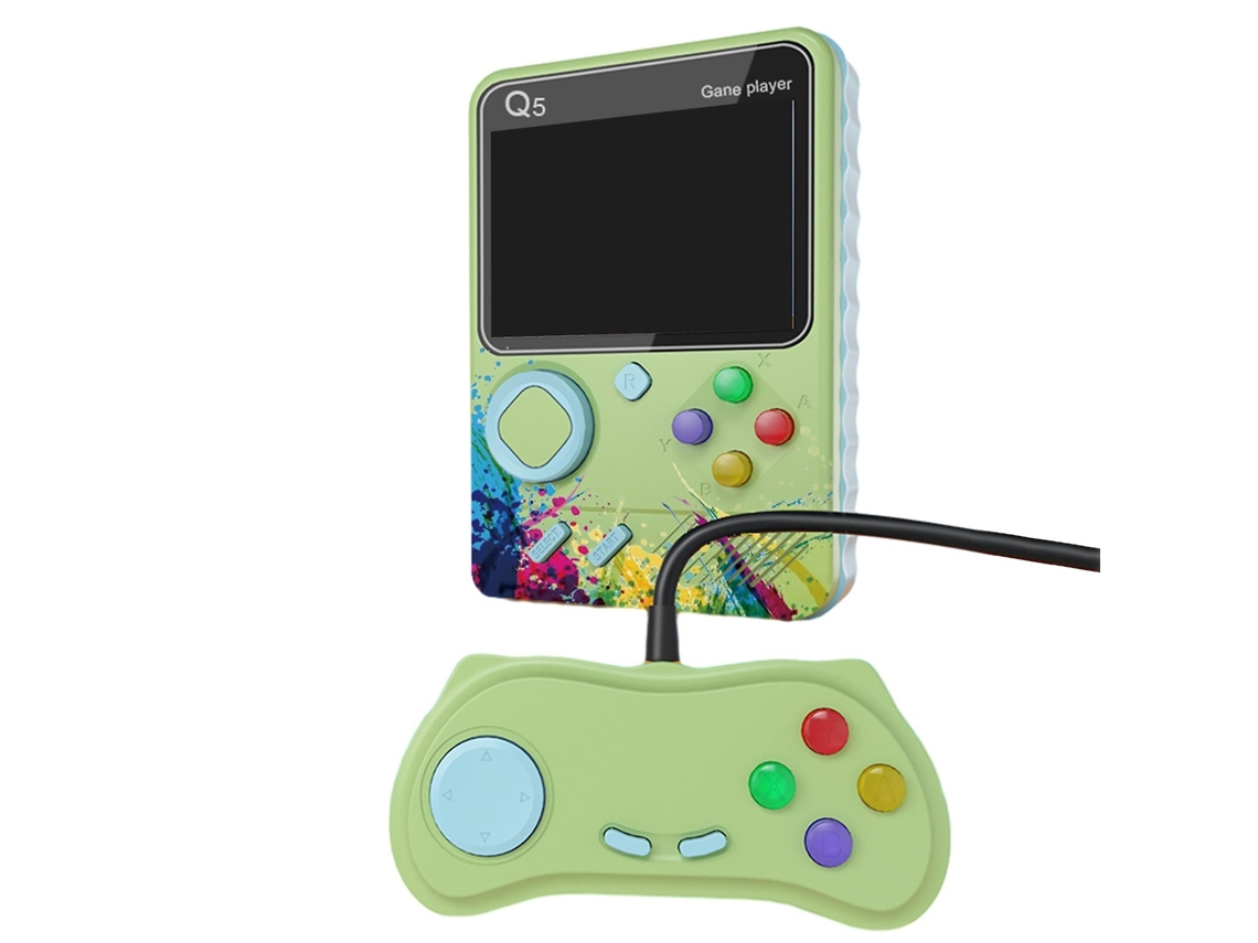 Consola portátil GOKOCO con 500 juegos, resistente para usar en casa o de viaje.