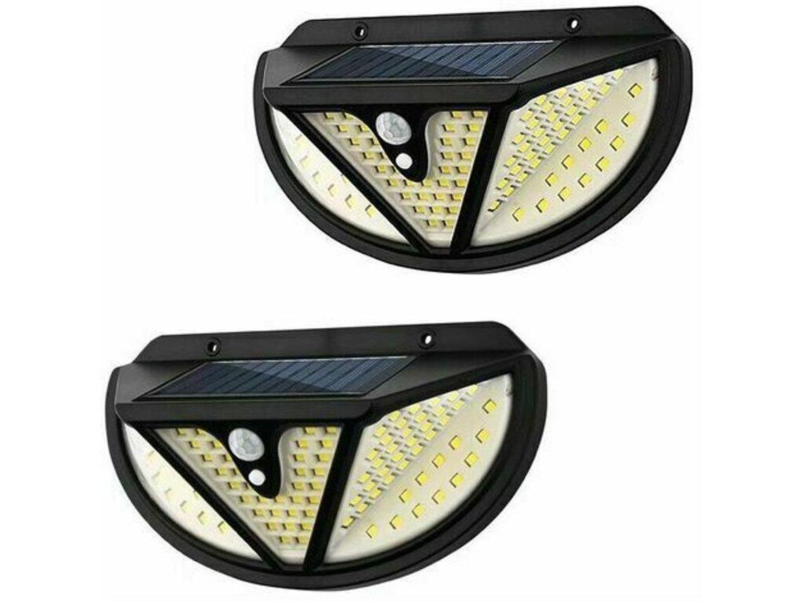 Aplique Solar De Pared Para Exteriores, 2 Unidades, Sensor Infrarrojo, Ip65, 118 Led, Jardín/pasillo.