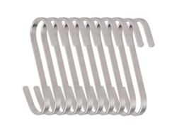 10 Ganchos S Planos Grandes De Acero Inoxidable 304, 10 Cm, Para Colgar En Cocina, Baño Y Exteriores
