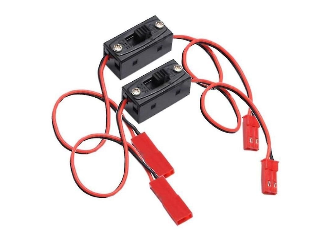 2 Conectores Jst Para Interruptor De Encendido/apagado Del Receptor Para Coches Rc 1/10 Y 1/8 Crawler, Vehículos Todoterreno Multirrotor.