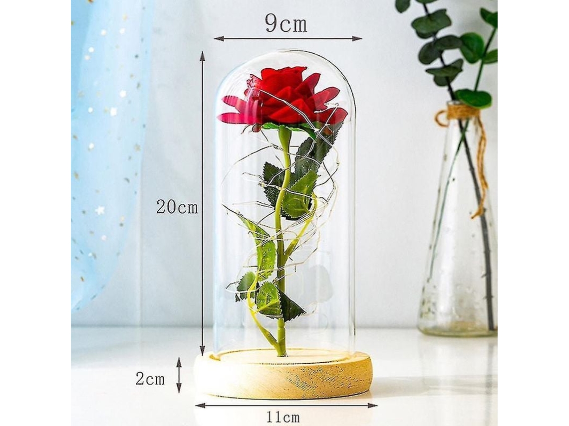 Fasst-rosa Galáctica Artificial De La Bella Y La Bestia Para Decoración Hogar, Bodas, San Valentín Y Regalos De Día De La Madre