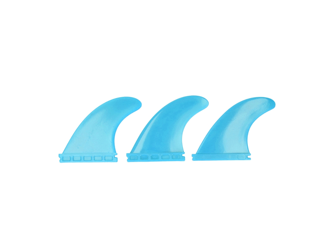 2026-3 Piezas Aletas De Tabla De Surf Pvc Thruster Aletas Accesorios Para Tabla Larga Paddle Surf Azul