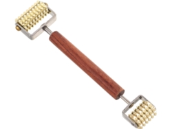 Rouleau De Massage Facial 3d Doble Tête En Bois Bâtonny Multifunción Pour Visage Y Points