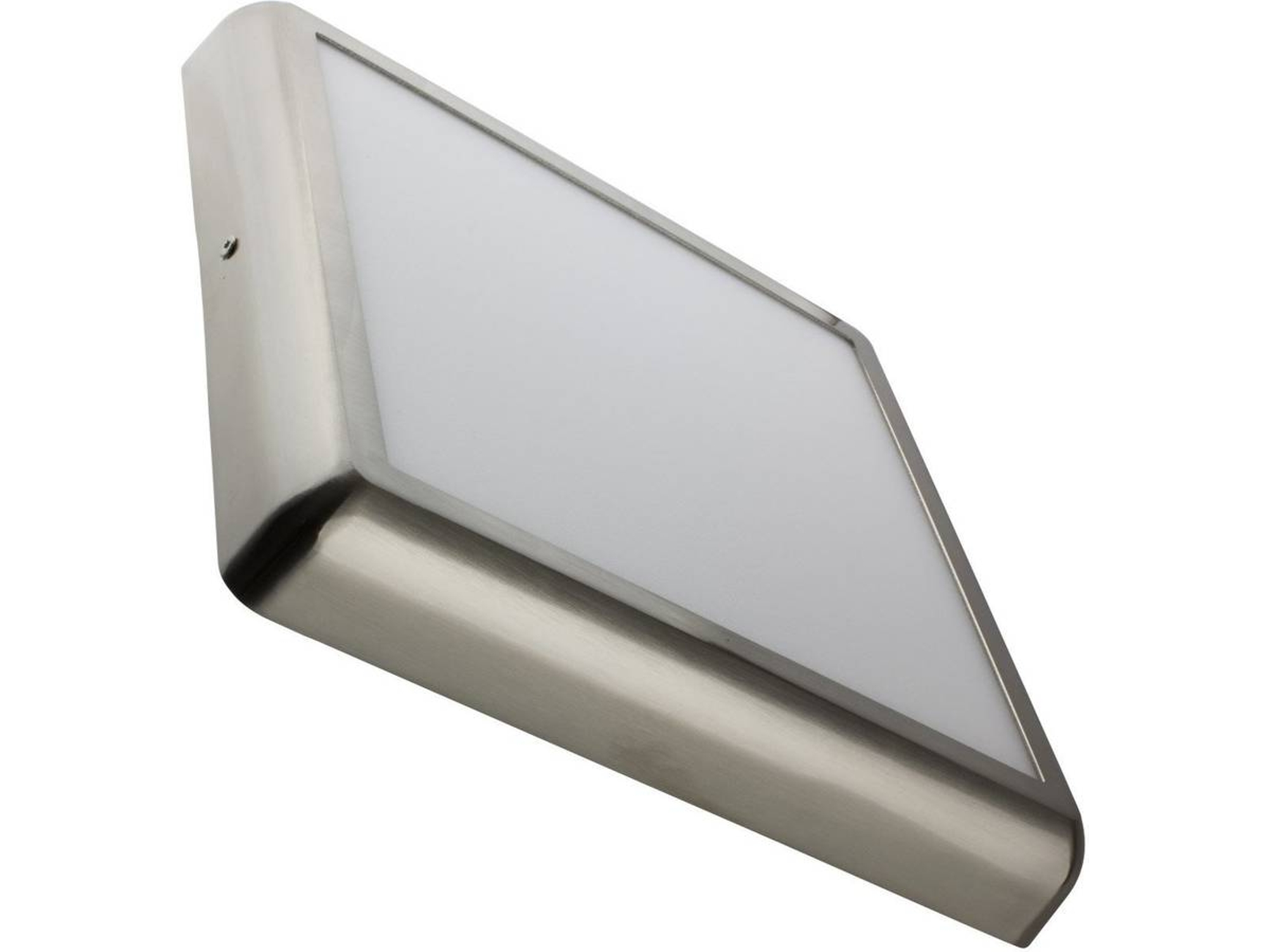 Plafón Led 24w Cuadrado Metal 300x300 Mm Design Silver 3000k Branco Quente