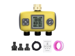 Temporizador De Riego Con 3 Salidas Programables Para Jardín, Control Automático, Resistente Al Agua Ipx5.