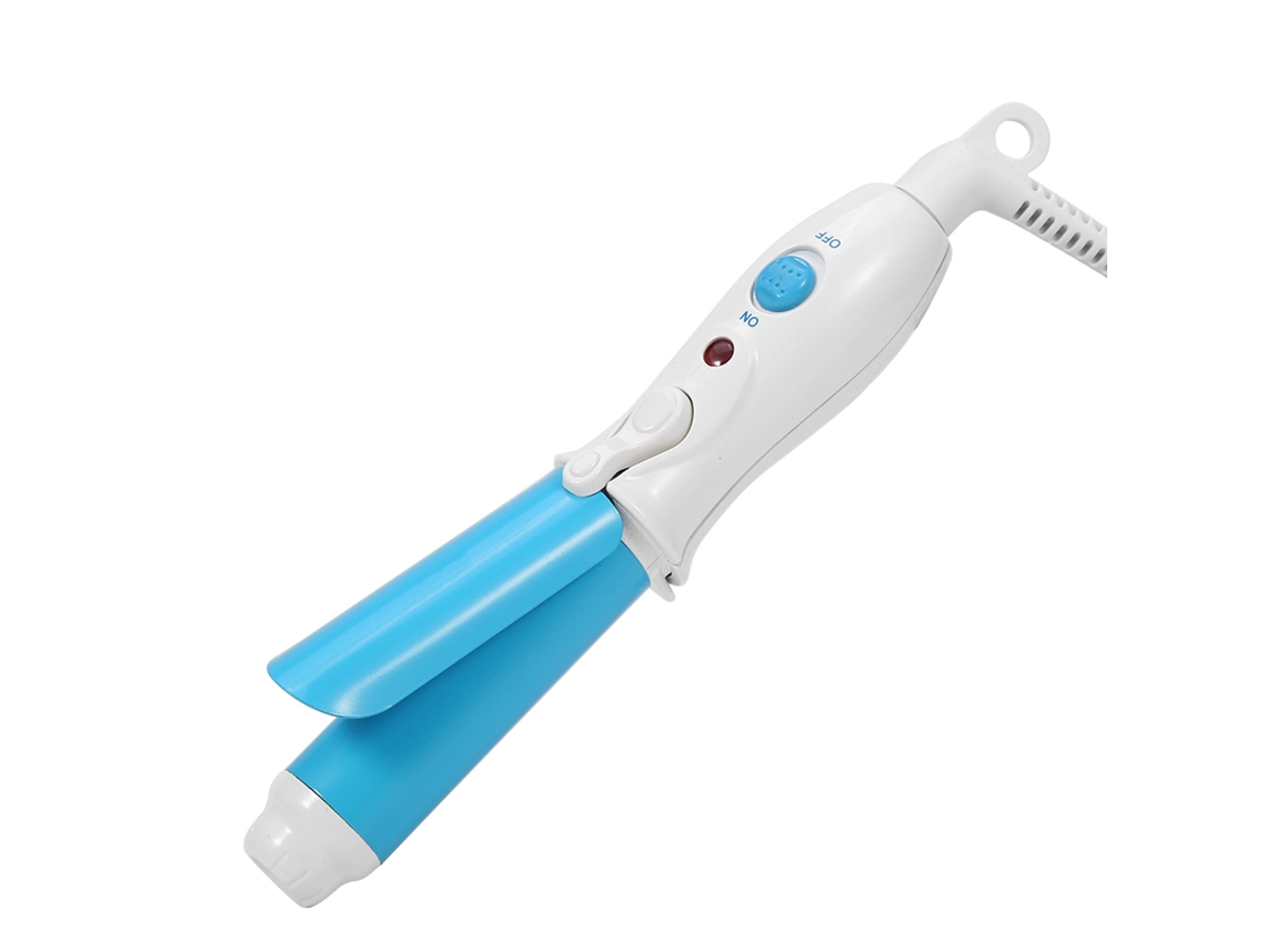Mini Rizador De Pelo De Cerámica Con Ondas Profundas Portátil Caliente Azul Tourmalina