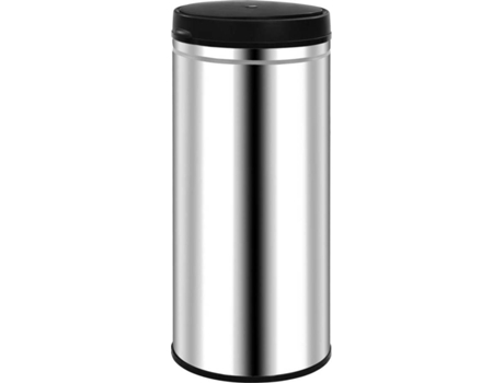 vidaXL Cubo de basura con sensor automático 80 L acero inoxidable