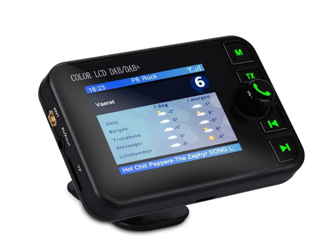 Radio Dab Yizhood C6 2.4 LCD Dab/fm Manos Libres Negra
