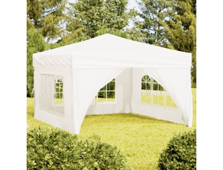 MAISON EXCLUSIVE Carpa para fiestas plegable con paredes laterales blanco 3x3 m