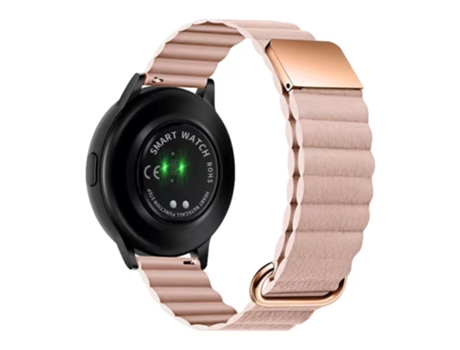 Correa de piel auténtica 22mm magnético para Huawei Watch GT3 Pro 46mm/Apex 46mm/Apex Pro - oro rosa/rosa