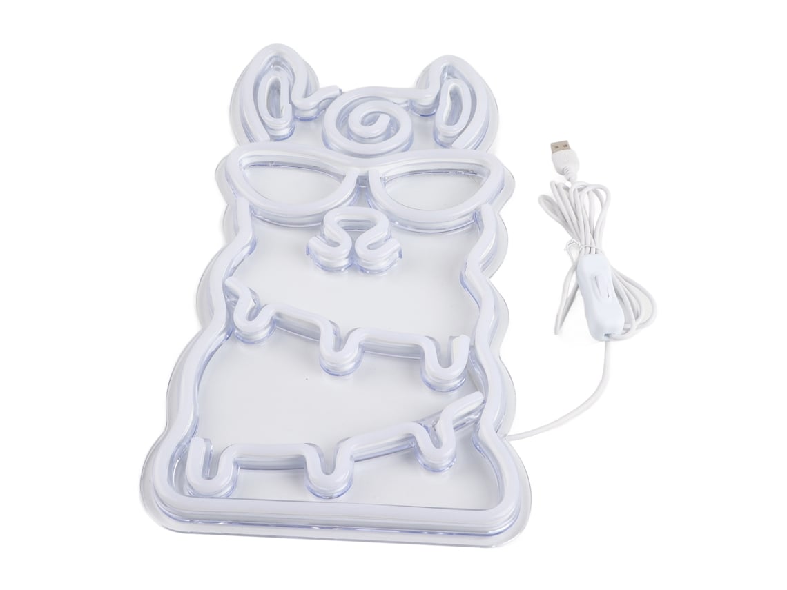 2026-luz Neon En Forma De Alpaca Usb Para Decoración De Hogar, Dormitorio, Bar Y Club