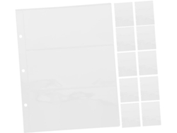 Juego de 20 sobres transparentes para coleccionar sellos.