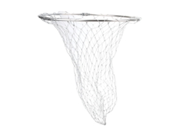 Red de aterrizaje de malla de nailon trenzado de 39 cm para capturar peces y aves