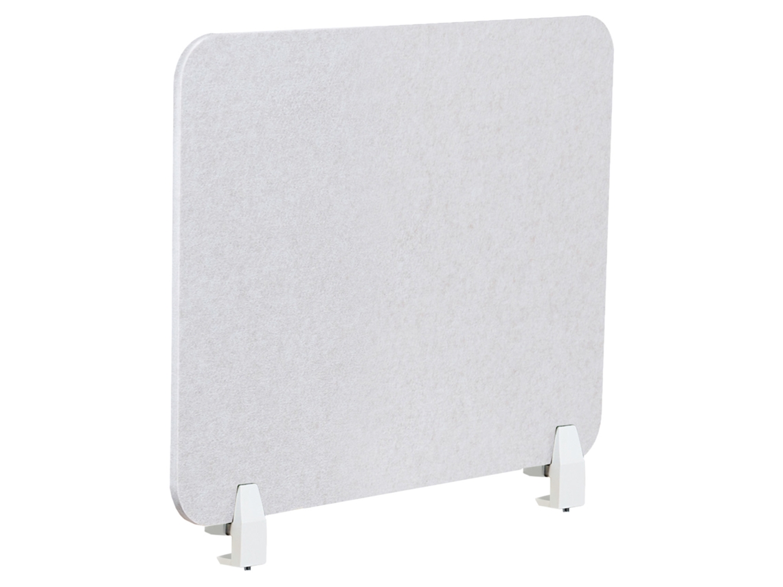 Divisor de escritorio de tela blanca Beliani Split 72x1x50