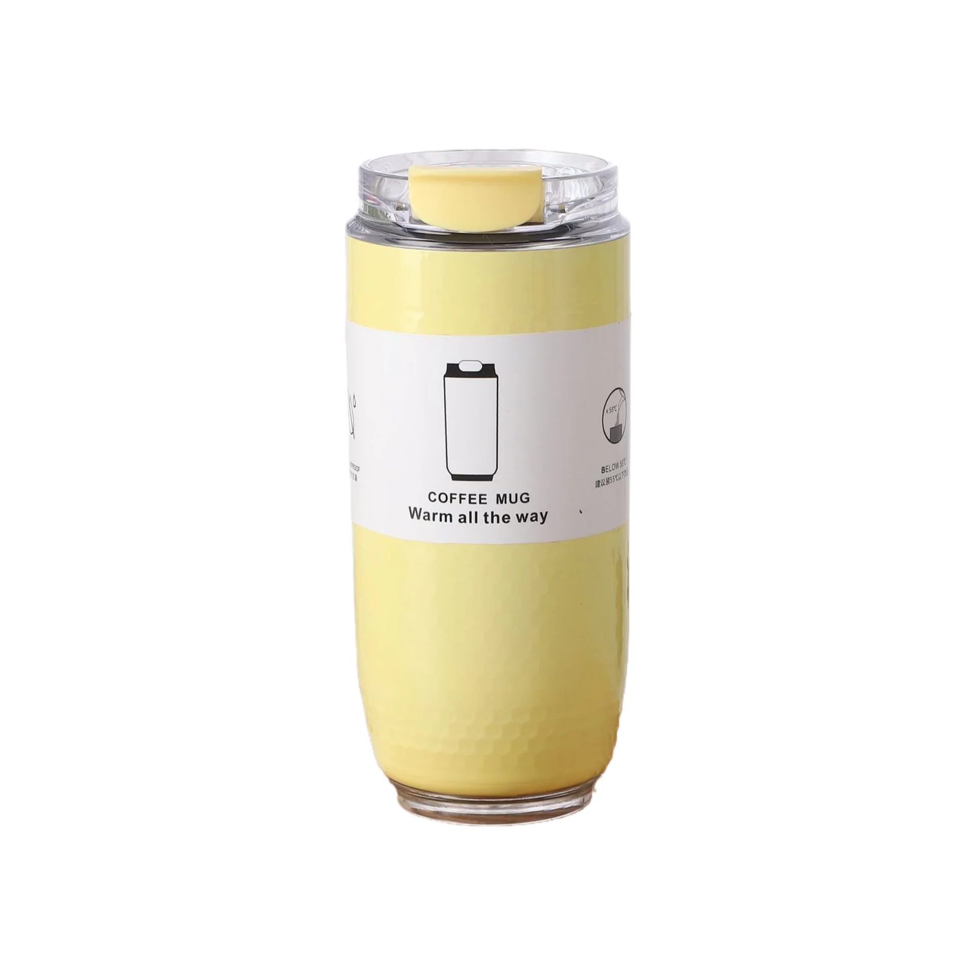 (amarillo, 320 Ml) Vaso Térmico De Acero Inoxidable 304, Con Aislamiento Al Vacío, A Prueba De Fugas.