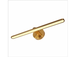Aplique LED de pared para iluminar cuadros, espejos, murales, 14W, tono de luz neutro 3000K, acabado Bronce . 50cm PAPUQ