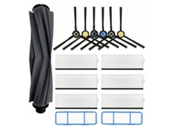 Escova lateral principal com filtro hepa 15 peças para ilife a7 a9s/dexp lf800
