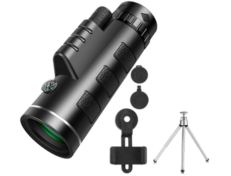 Prismáticos ENKERS Monocular 12X50 para adultos y niños Mini telescopio Prisma Bak4 Fácil de transportar con soporte para teléfono inteligente y tr...