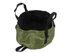 Lavabo portátil resistente y duradero para acampar y viajar, lavabo redondo plegable para exteriores