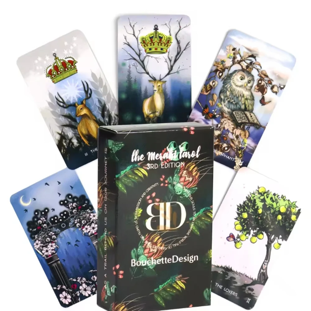 Baralhos De Tarô Meraki, Inspirados Na Natureza E Na Magia, Com Temas De Animais, 79 Cartas.