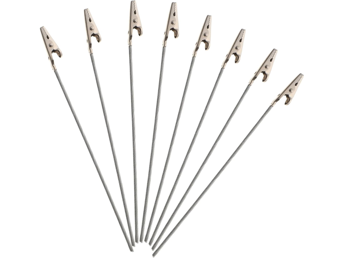 50 Pinzas De Cocodrilo Para Mensajes, Fabricadas En Alambre De Metal Niquelado Resistente, Para Fotos Y Notas.