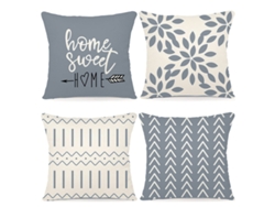 Juego De 4 Fundas De Almohada De Lino, Decoración Otoñal, 45,7 X 45,7 Cm