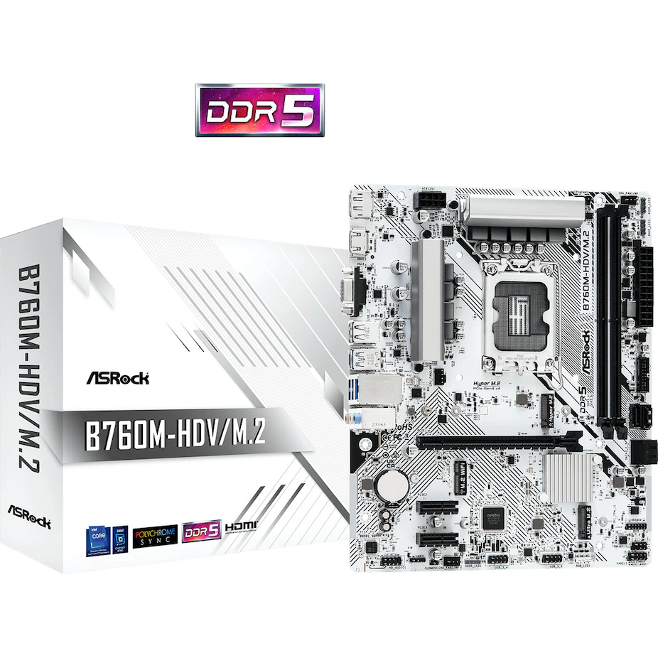 Placa Base ASROCK B760M-Hdv/M.2 D5