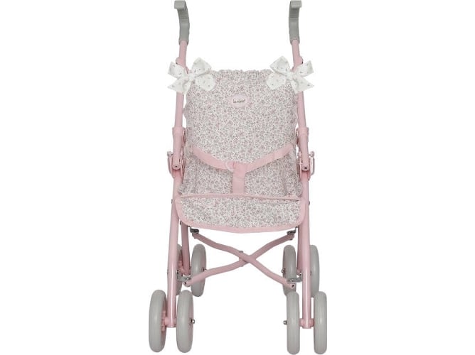 Carrito de Bebé Individual LA NINA Violeta (34 X 62 X 42 Cm) Rosa y Blanco
