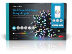 Cuerda de Luces de Navidad Inteligentes NEDIS LED (Wi-Fi - 10 m - RGB)