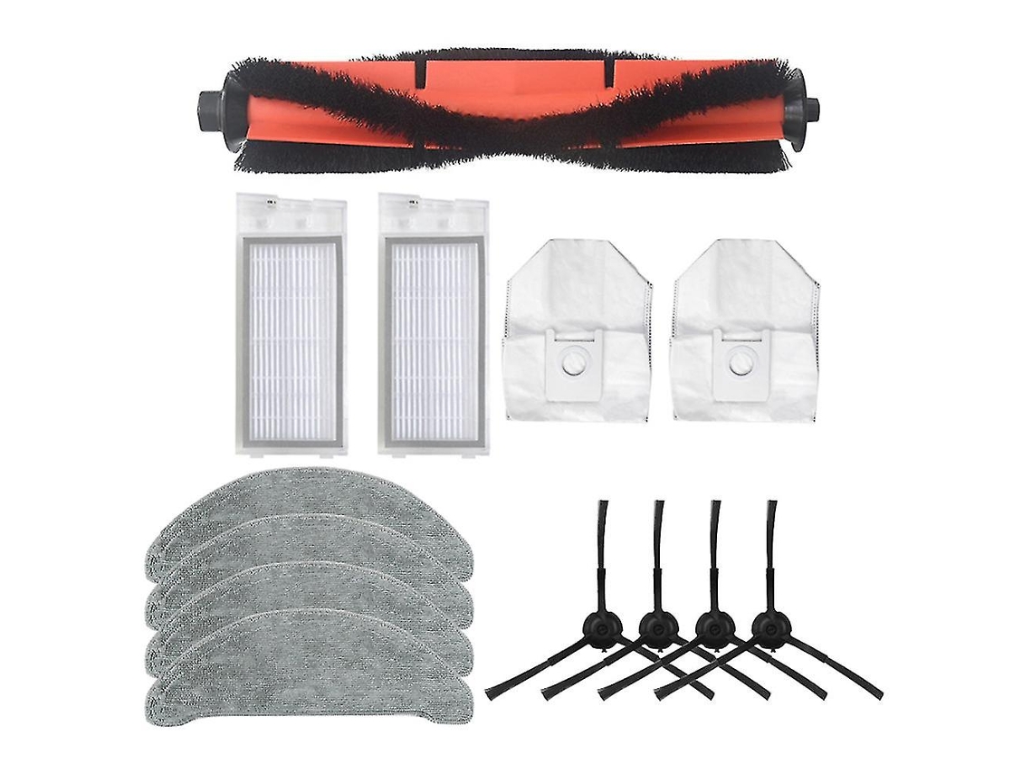 13 piezas de cepillo principal, paño de fregona, piezas de filtro HEPA, compatibles con Roidmi Eve Plus