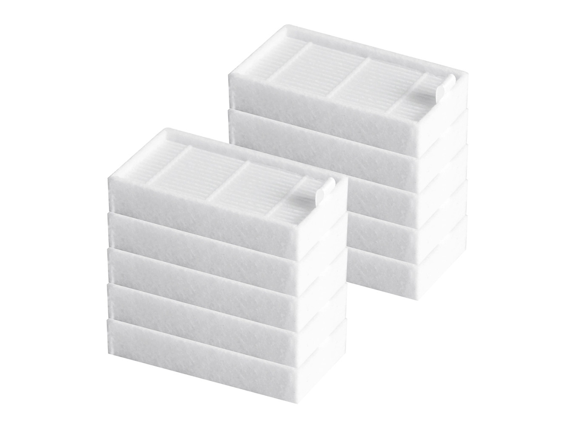 10 Filtros Hepa Para Aspiradora Robot Ilife V3 V3s V3s Pro V5 V5s V5s Pro, Color Blanco, 4,2 X 0,8 X 1,5 Cm