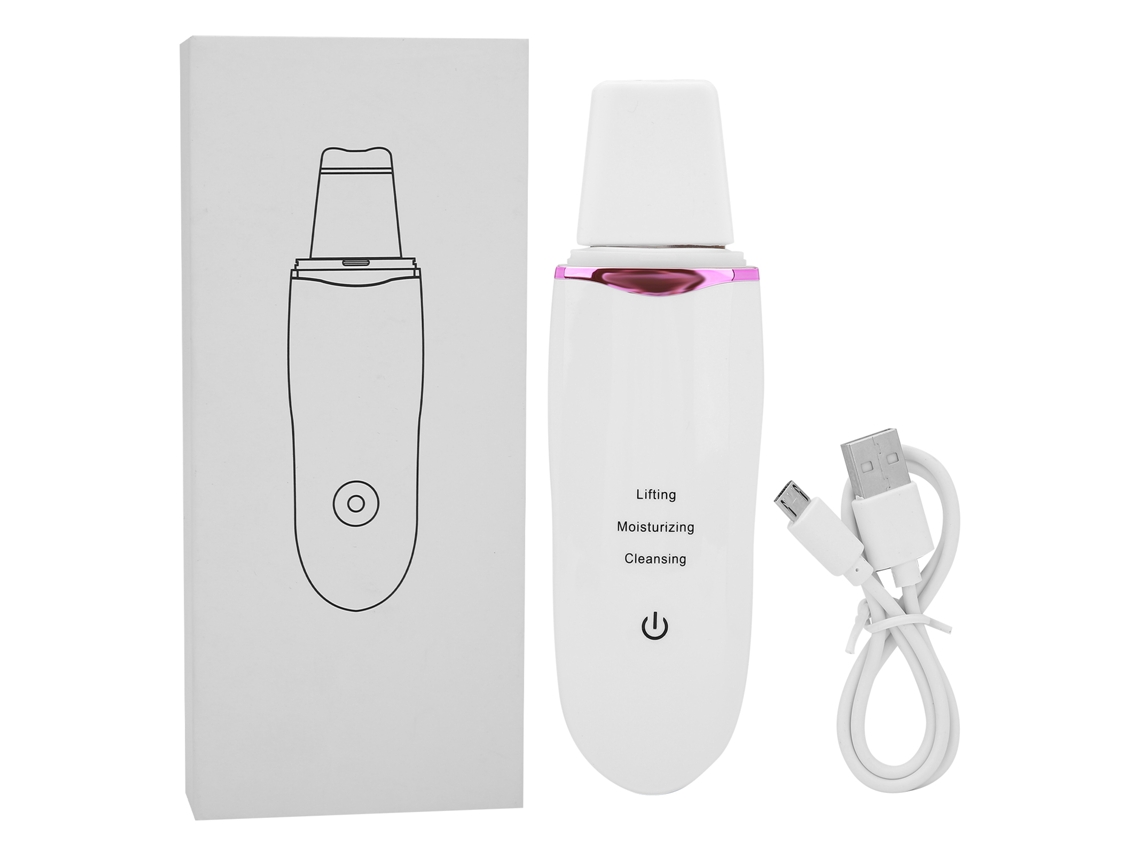 Escova Ultrassônica Para Remoção De Pontos Negros E Limpeza De Poros Com 3 Modos E Carga Usb