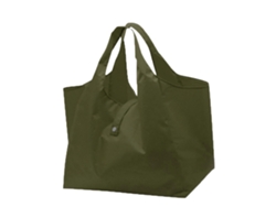 Bolsa de compras portátil con asa, plegable, organizadora para la compra, ideal para viajes y supermercados. Color: Verde claro. GOKOCO
