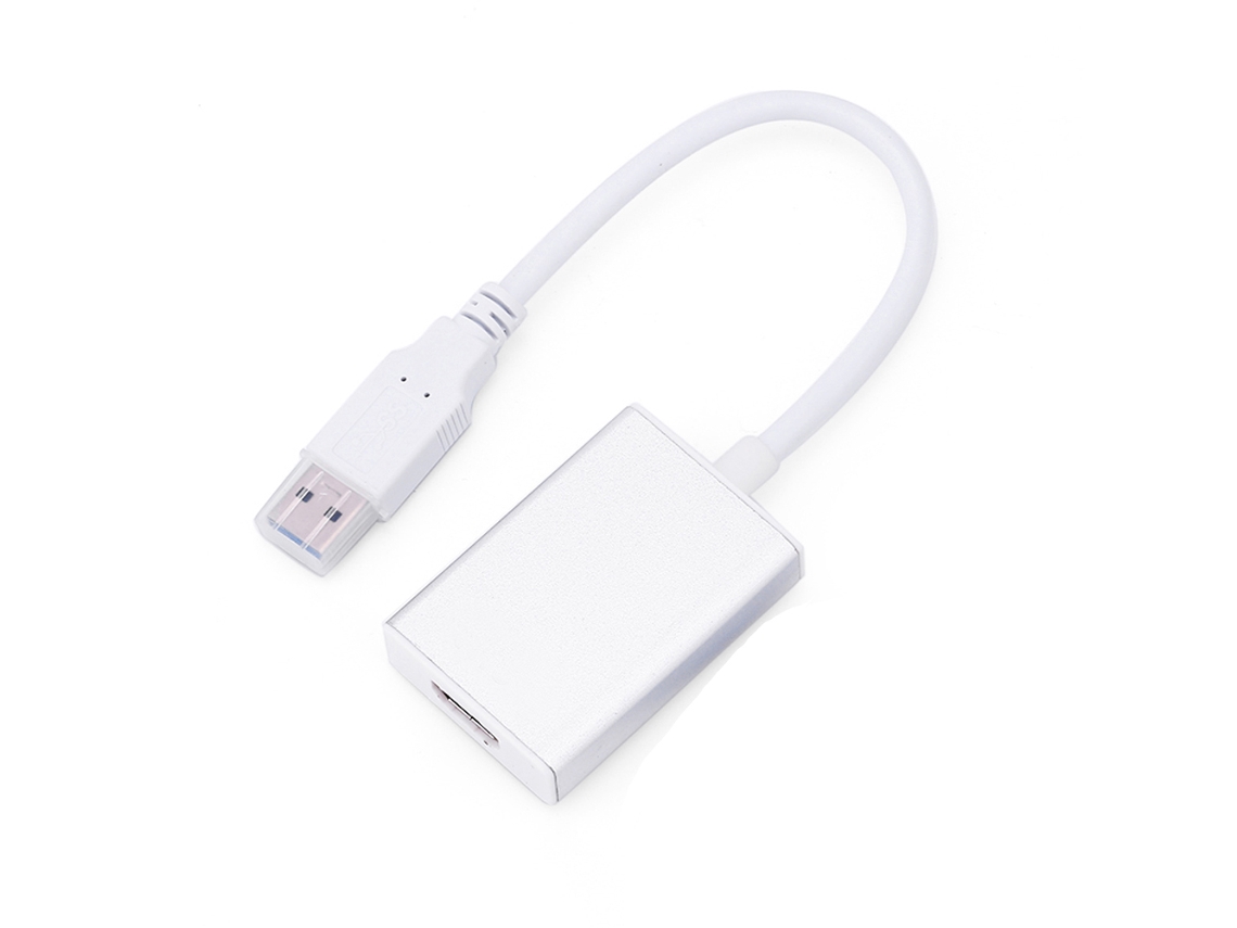 Adaptador Conversor Usb 3.0 Para Hdmi Display Gráfico Cabo Hd 1080p Para Pc Branco