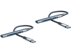 Adaptador De Puerto Usb De 2 Piezas Para Transferencia De Datos En Portátiles