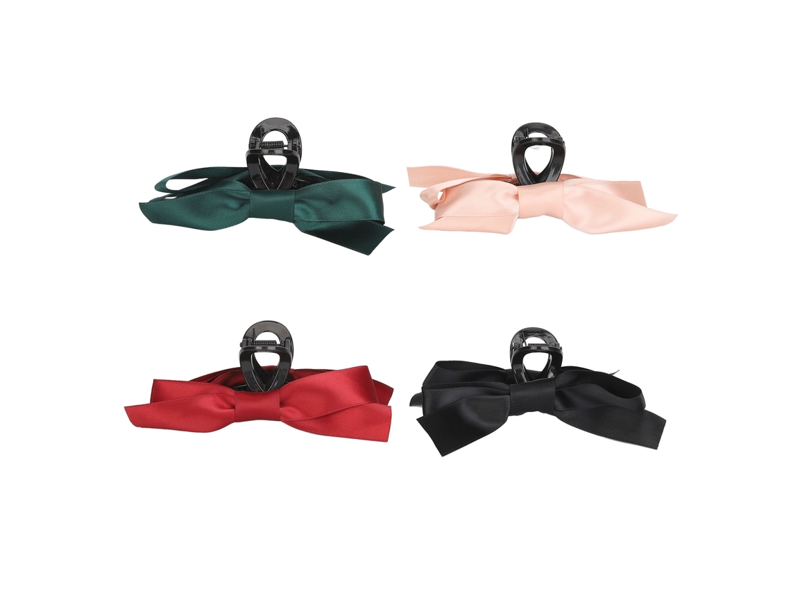 4pcs Pinzas De Pelo Con Moño Antideslizante Eleganter Para Mujeres Niñas Accesorio Diario Fiesta Viaje