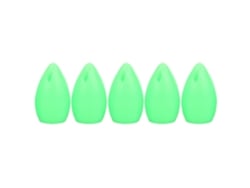 Danu26-50 Piezas Dispositivo De Asistencia De Lanzamiento Long Shot Para Pesca, Anzuelo Volador Flotante Naranja, Herramienta De Pesca Luminosa Verde