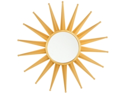 Espejo decorativo BELIANI Perelli de Hierro Dorado 60x3x60
